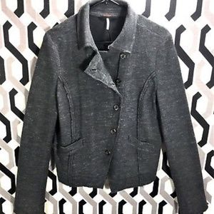 Free people gray wool military jacket